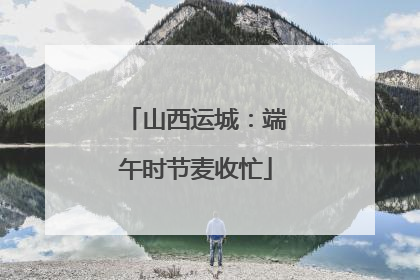 山西运城：端午时节麦收忙