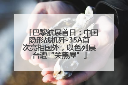巴黎航展首日：中国隐形战机歼-35A首次亮相国外，以色列展台遭“关黑屋”