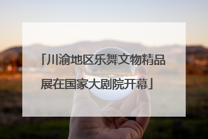 川渝地区乐舞文物精品展在国家大剧院开幕