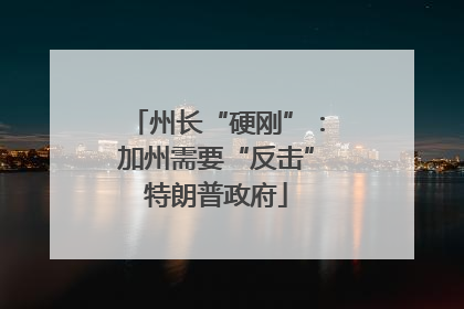 州长“硬刚”：加州需要“反击”特朗普政府