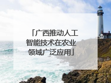 广西推动人工智能技术在农业领域广泛应用
