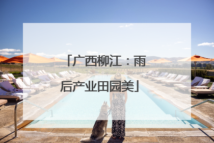 广西柳江：雨后产业田园美