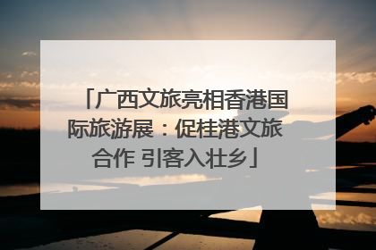 广西文旅亮相香港国际旅游展：促桂港文旅合作 引客入壮乡