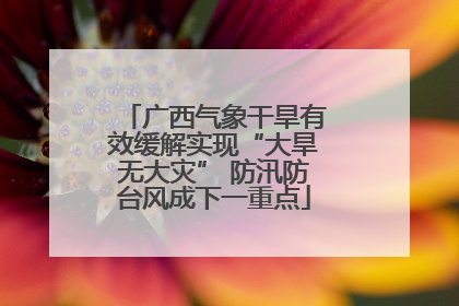 广西气象干旱有效缓解实现“大旱无大灾” 防汛防台风成下一重点