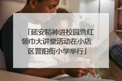 延安精神进校园暨红领巾大讲堂活动在小店区晋阳街小学举行