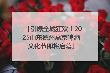 引爆全城狂欢！2025山东德州燕京啤酒文化节即将启幕