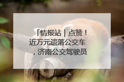 情报站｜点赞！近万元遗落公交车，济南公交驾驶员乘客接力还失主