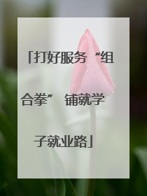 打好服务“组合拳” 铺就学子就业路