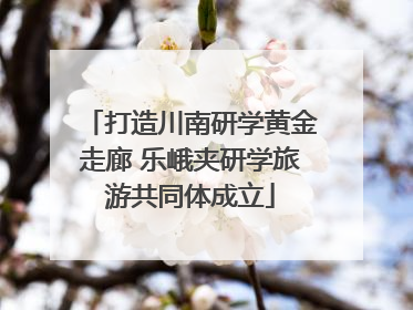 打造川南研学黄金走廊 乐峨夹研学旅游共同体成立
