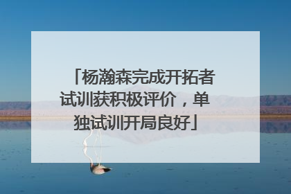杨瀚森完成开拓者试训获积极评价，单独试训开局良好