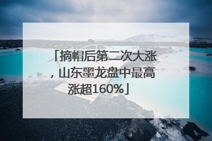 摘帽后第二次大涨，山东墨龙盘中最高涨超160%