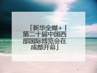 新华全媒+丨第二十届中国西部国际博览会在成都开幕