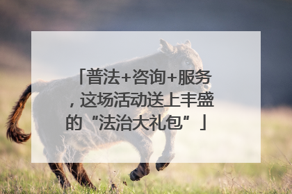 普法+咨询+服务，这场活动送上丰盛的“法治大礼包”