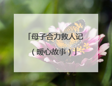 母子合力救人记（暖心故事）