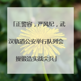 正警容，严风纪，武汉轨道公安举行队列会操锻造实战尖兵