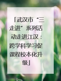武汉市“三走进”系列活动走进江汉：跨学科学习促课程校本化升级