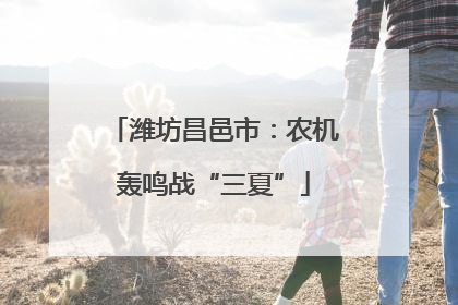 潍坊昌邑市：农机轰鸣战“三夏”