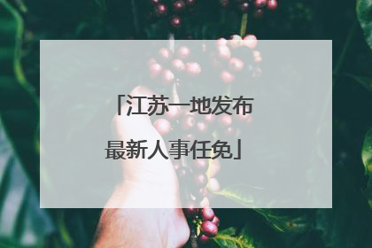 江苏一地发布最新人事任免