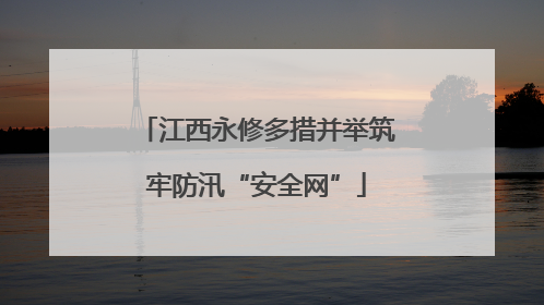 江西永修多措并举筑牢防汛“安全网”