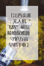 江西金溪：无人机“飞防”破丘陵植保难题 守护万亩早稻丰收