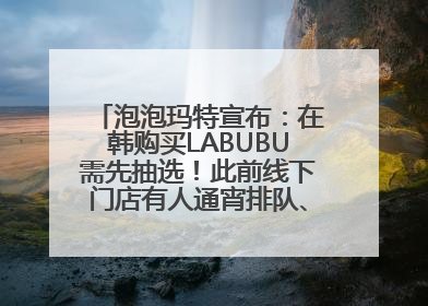 泡泡玛特宣布：在韩购买LABUBU需先抽选！此前线下门店有人通宵排队、吵架动手