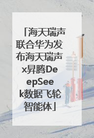 海天瑞声联合华为发布海天瑞声x昇腾DeepSeek数据飞轮智能体