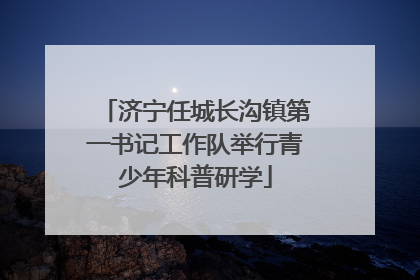 济宁任城长沟镇第一书记工作队举行青少年科普研学