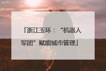 浙江玉环：“机器人军团”赋能城市管理