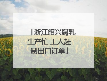 浙江绍兴腐乳生产忙 工人赶制出口订单