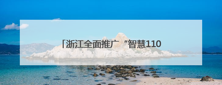 浙江全面推广“智慧110”，接处警迈向智能时代