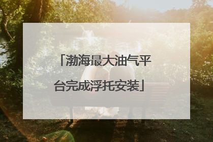 渤海最大油气平台完成浮托安装