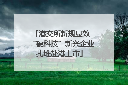 港交所新规显效 “硬科技”新兴企业扎堆赴港上市