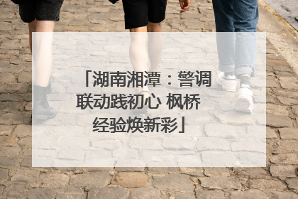 湖南湘潭：警调联动践初心 枫桥经验焕新彩