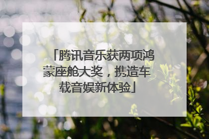 腾讯音乐获两项鸿蒙座舱大奖，携造车载音娱新体验