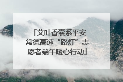 艾叶香囊系平安 常德高速“路灯”志愿者端午暖心行动