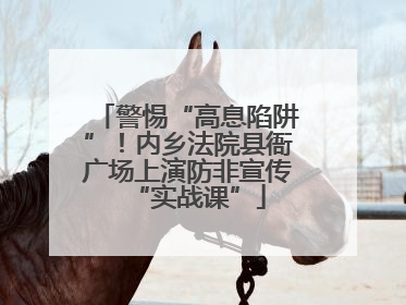 警惕“高息陷阱”！内乡法院县衙广场上演防非宣传“实战课”