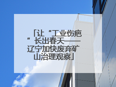 让“工业伤疤”长出春天——辽宁加快废弃矿山治理观察