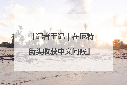 记者手记｜在厄特街头收获中文问候