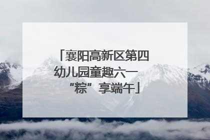 襄阳高新区第四幼儿园童趣六一 “粽”享端午