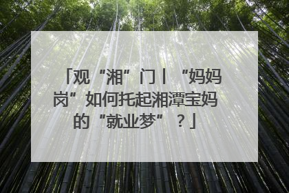 观“湘”门丨“妈妈岗”如何托起湘潭宝妈的“就业梦”？