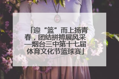 迎“篮”而上扬青春，团结拼搏展风采—烟台三中第十七届体育文化节篮球赛