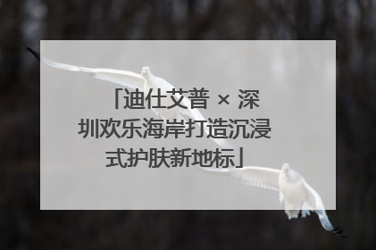 迪仕艾普 × 深圳欢乐海岸打造沉浸式护肤新地标