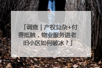 调查｜产权复杂+付费抵触，物业服务进老旧小区如何破冰？