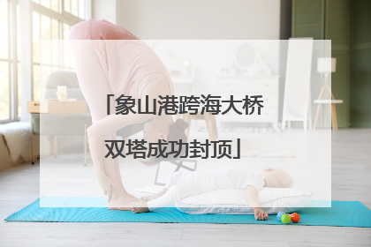 象山港跨海大桥双塔成功封顶