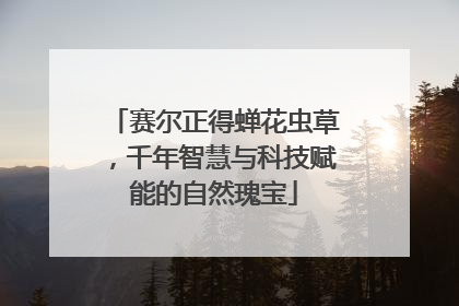 赛尔正得蝉花虫草，千年智慧与科技赋能的自然瑰宝