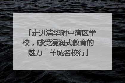 走进清华附中湾区学校，感受浸润式教育的魅力｜羊城名校行