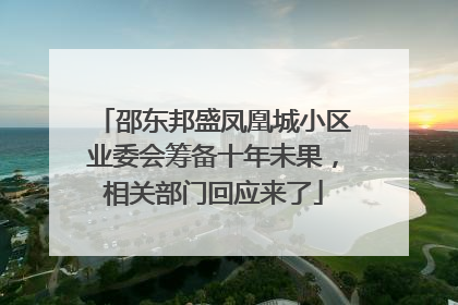 邵东邦盛凤凰城小区业委会筹备十年未果，相关部门回应来了