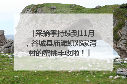采摘季持续到11月，谷城县庙滩镇邓家湾村的蜜桃丰收啦！