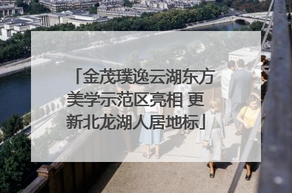 金茂璞逸云湖东方美学示范区亮相 更新北龙湖人居地标