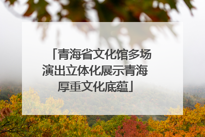 青海省文化馆多场演出立体化展示青海厚重文化底蕴